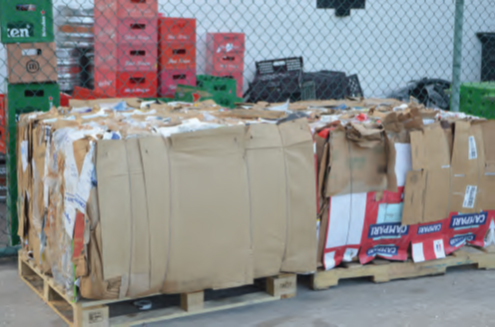 Storage of cardboard